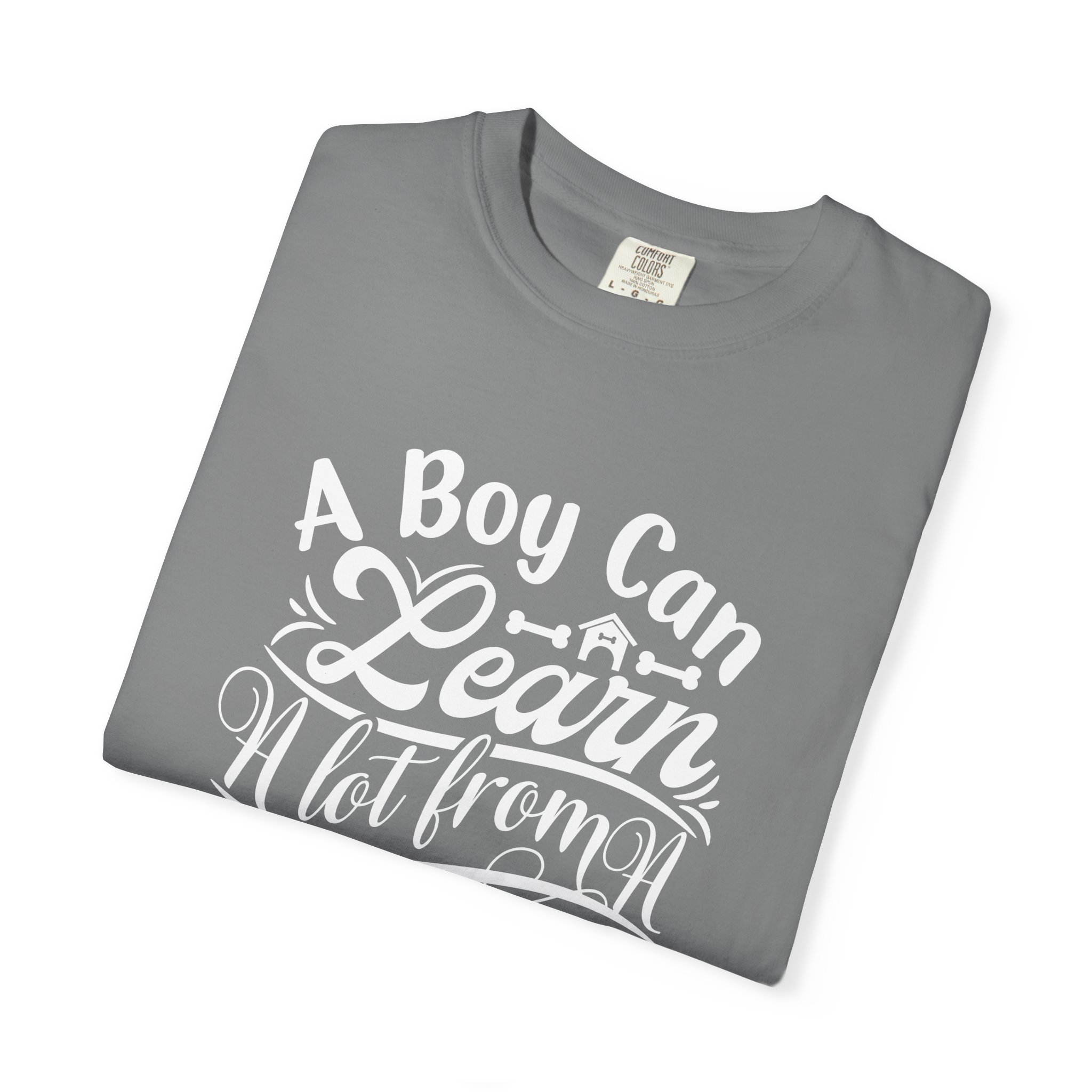 A Boy Can Learn A Lot From Dog T-Shirt, Unisex Dog Lover Tee, Gift for Pet Owners, Funny Dog T-Shirt, Casual Animal Apparel - Image 9