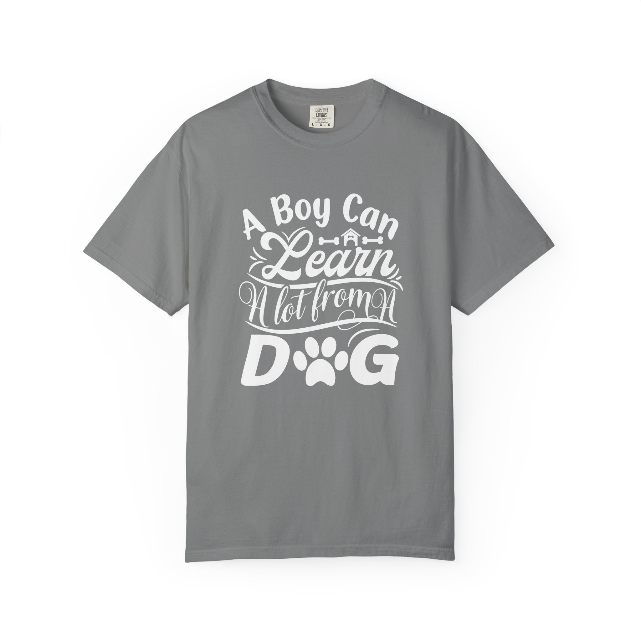 A Boy Can Learn A Lot From Dog T-Shirt, Unisex Dog Lover Tee, Gift for Pet Owners, Funny Dog T-Shirt, Casual Animal Apparel - Image 8