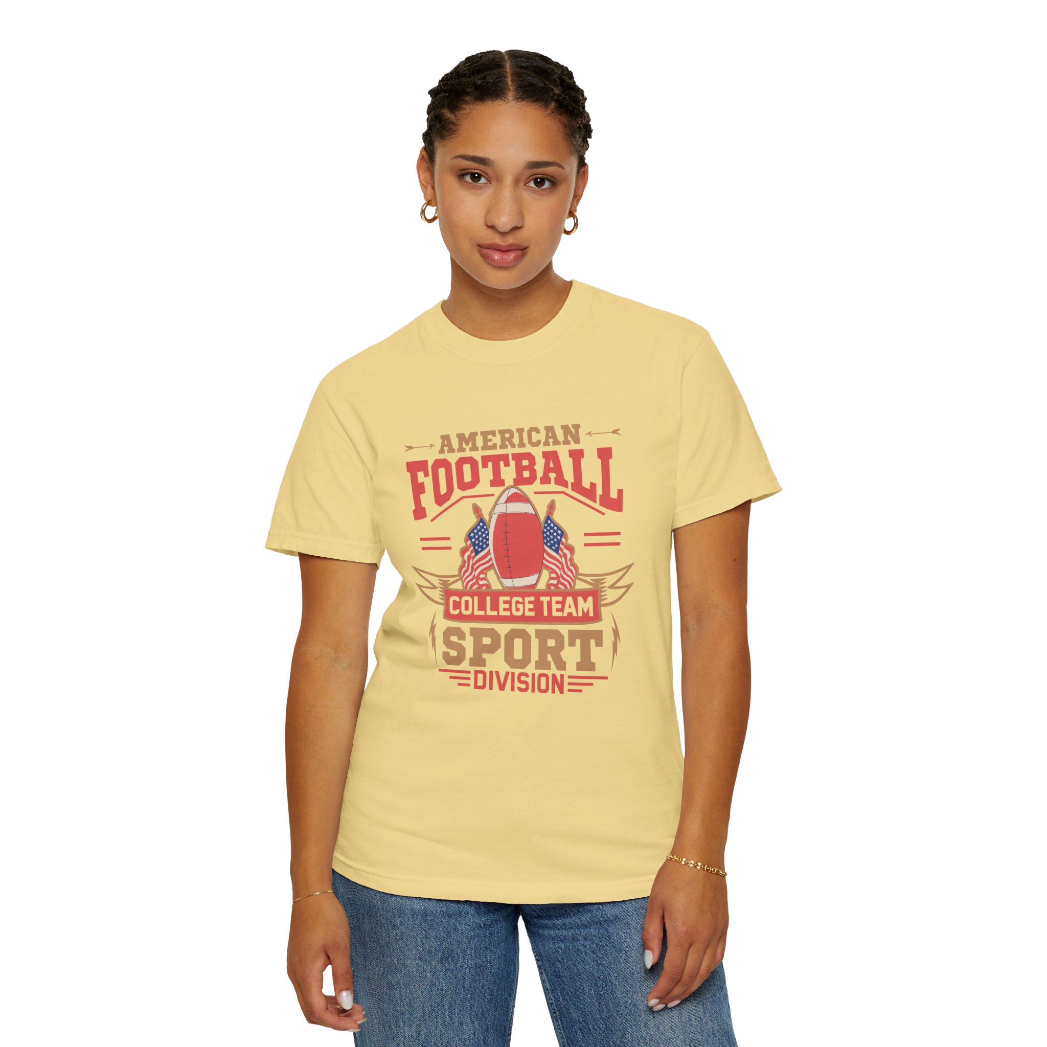 Vintage American Football Unisex T-Shirt, College Team Apparel, Sport Division Tee, Game Day Wear, Football Fan Gift. - Image 25