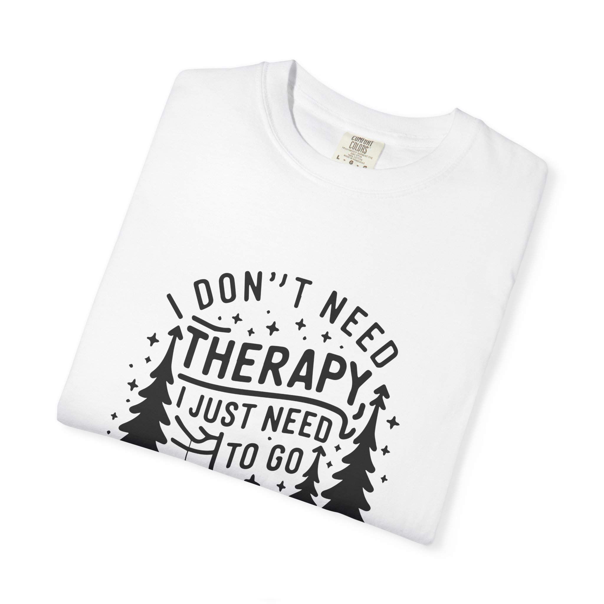 Camping Therapy Unisex T-shirt, Outdoor Adventure Tee, Funny Camping Gift, Nature Lover Apparel, Summer Travel Shirt. - Image 2