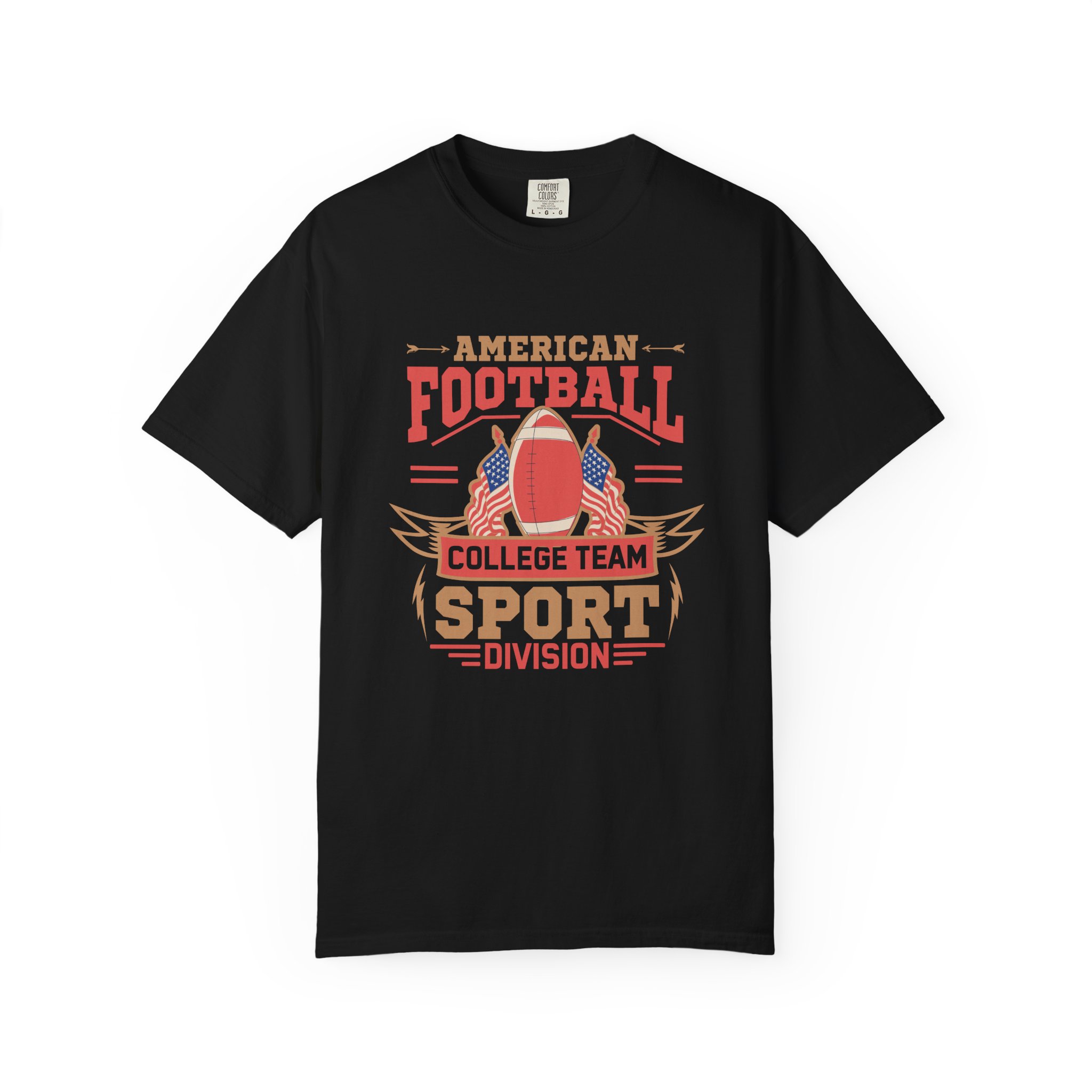 Vintage American Football Unisex T-Shirt, College Team Apparel, Sport Division Tee, Game Day Wear, Football Fan Gift.