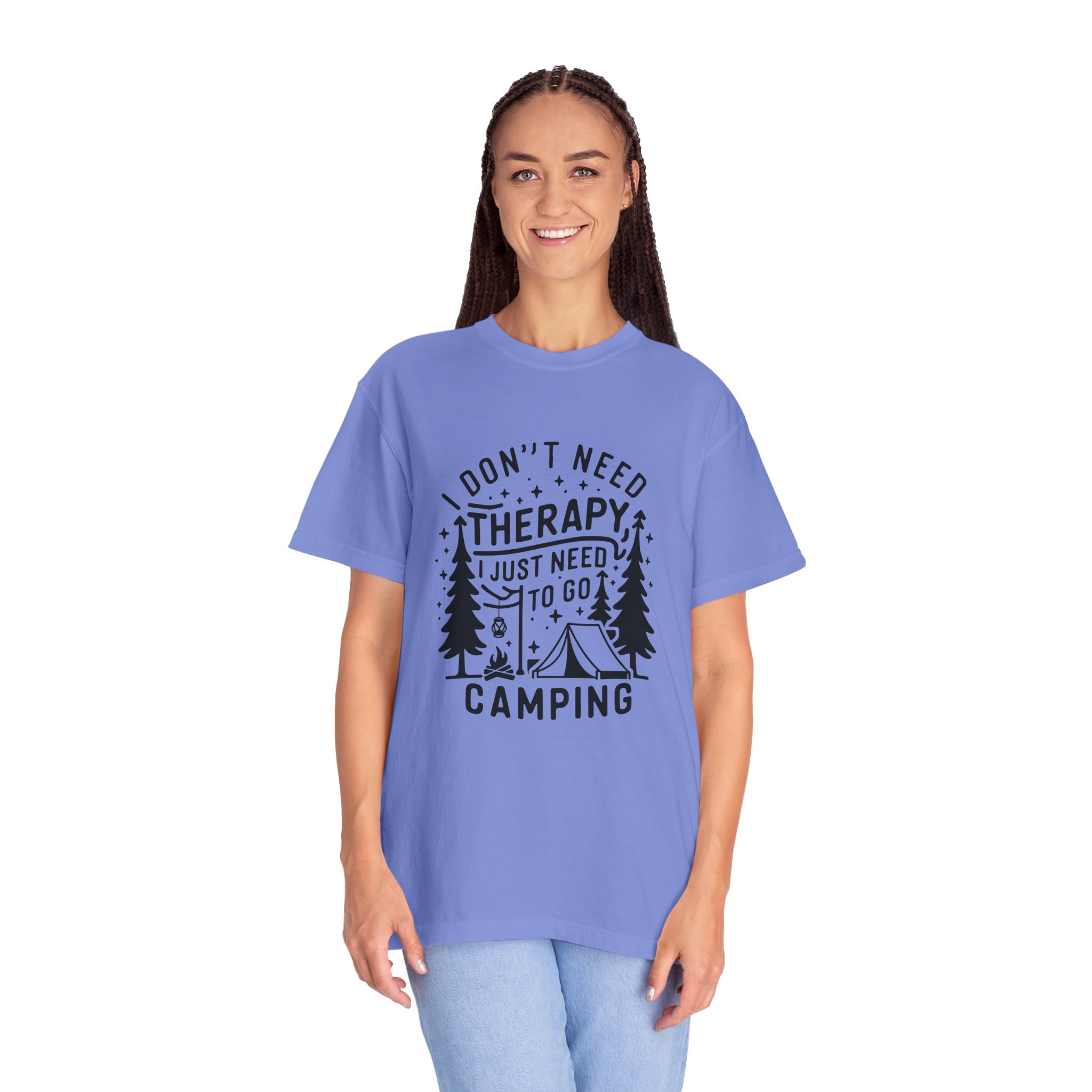 Camping Therapy Unisex T-shirt, Outdoor Adventure Tee, Funny Camping Gift, Nature Lover Apparel, Summer Travel Shirt. - Image 24