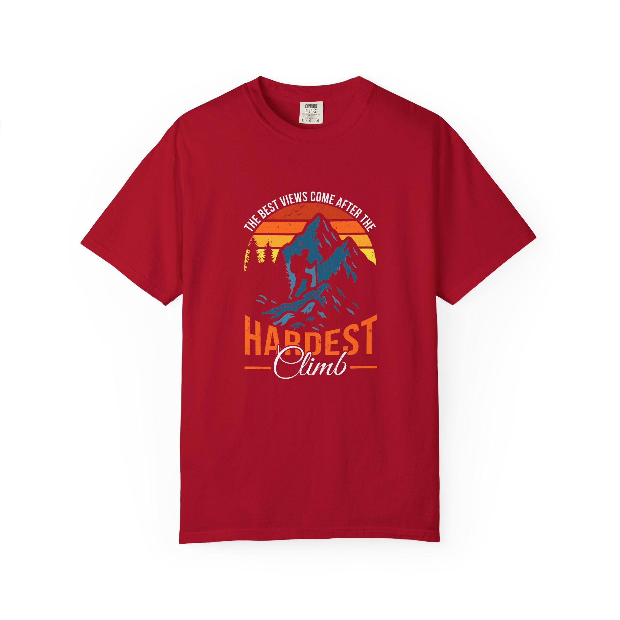 Adventure-Ready T-shirt, Hardest Climber Tee, Unisex Outdoor Shirt, Motivational Graphic Tee, Summer Hiking Top, Gift for Adventurers. - Image 36