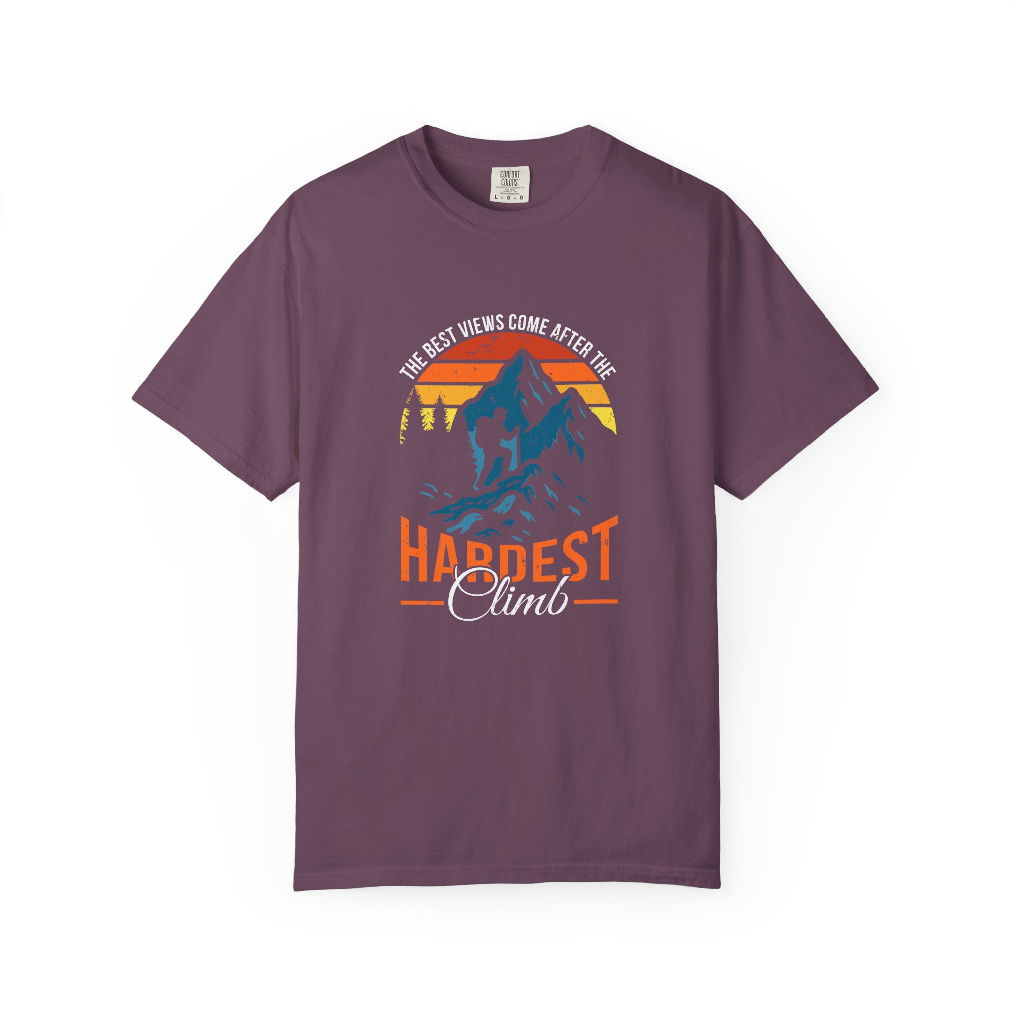 Adventure-Ready T-shirt, Hardest Climber Tee, Unisex Outdoor Shirt, Motivational Graphic Tee, Summer Hiking Top, Gift for Adventurers. - Image 29