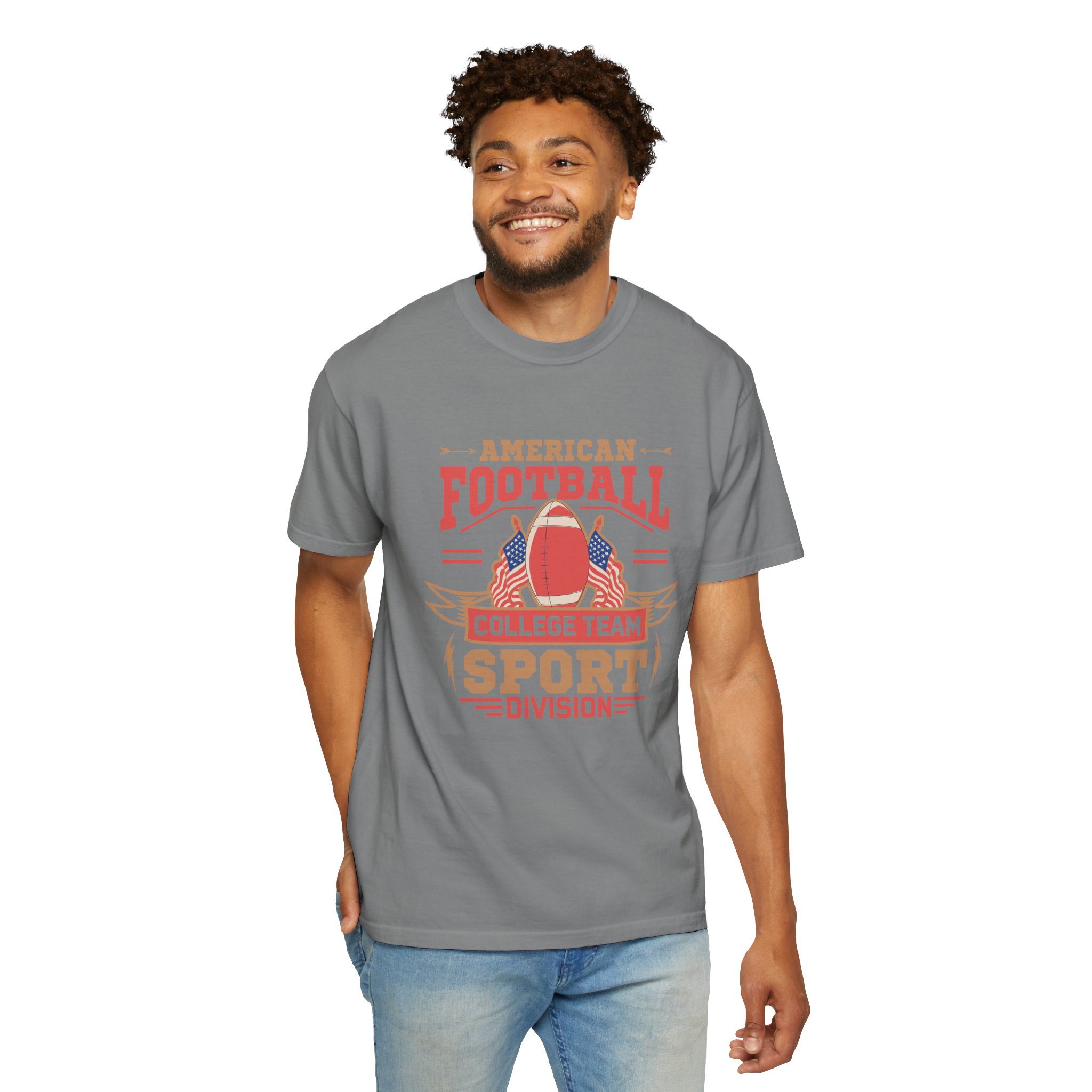 Vintage American Football Unisex T-Shirt, College Team Apparel, Sport Division Tee, Game Day Wear, Football Fan Gift. - Image 20