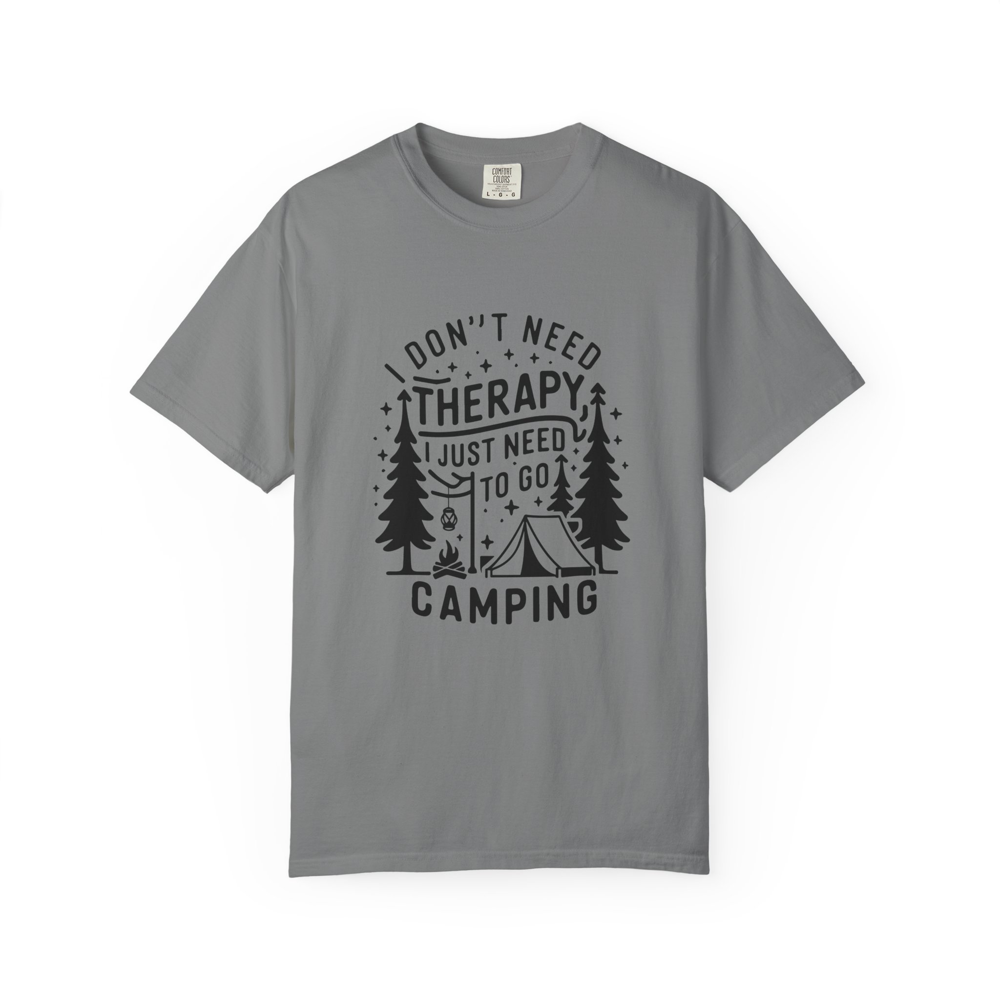 Camping Therapy Unisex T-shirt, Outdoor Adventure Tee, Funny Camping Gift, Nature Lover Apparel, Summer Travel Shirt. - Image 8