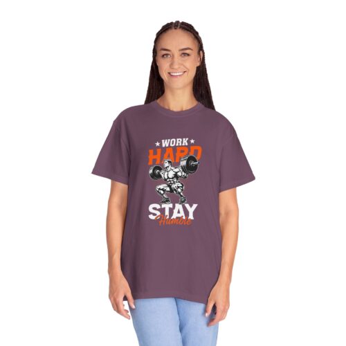 Work Hard Stay Humble T-Shirt | Fitness Lifestyle Tee, Casual Wear, Gift for Gym Lovers, Motivational Tee, Unisex Apparel. - Image 31