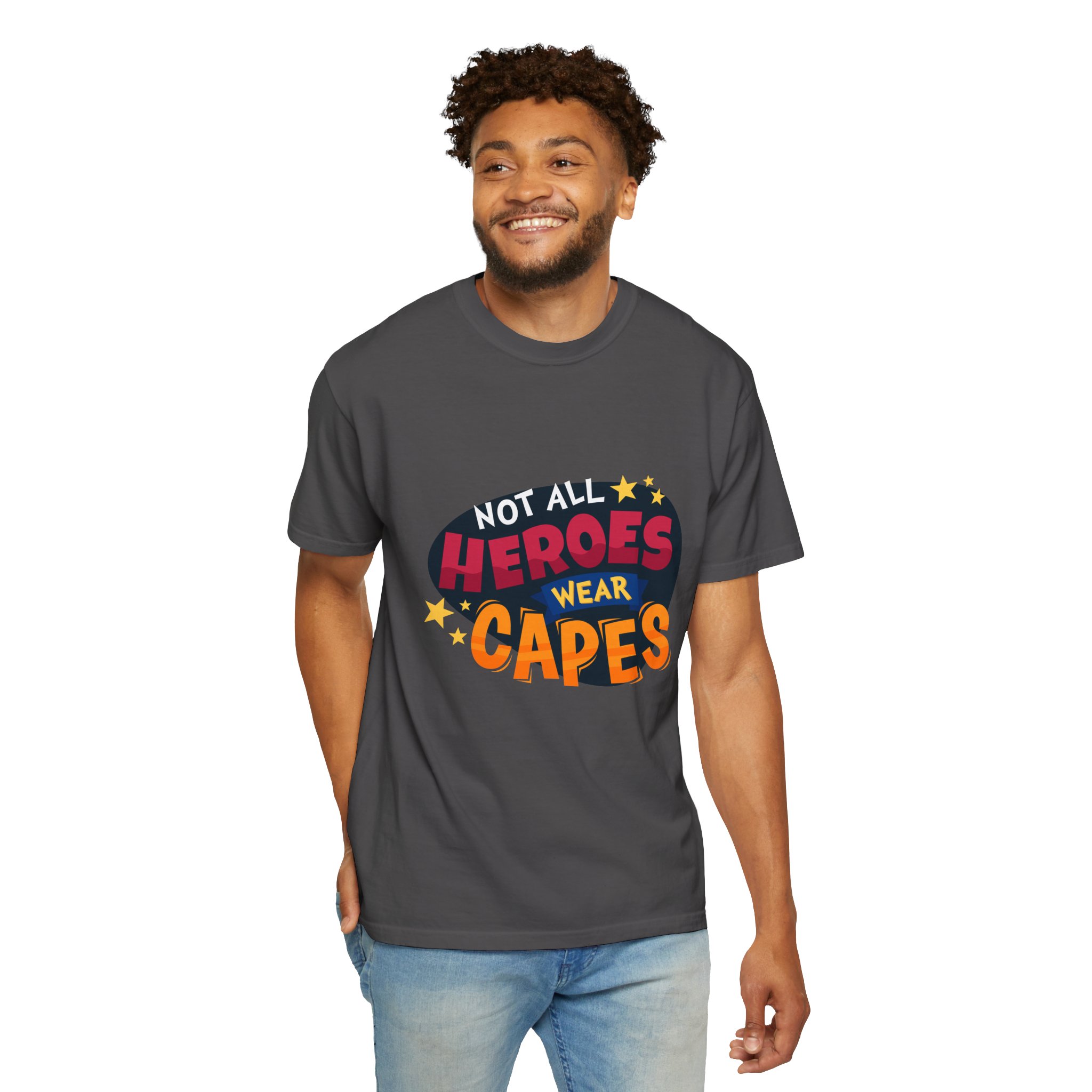 Heroic Message T-shirt for Everyday Wear, Unisex Gift, Casual Style, Great for Superhero Fans Tee. - Image 39