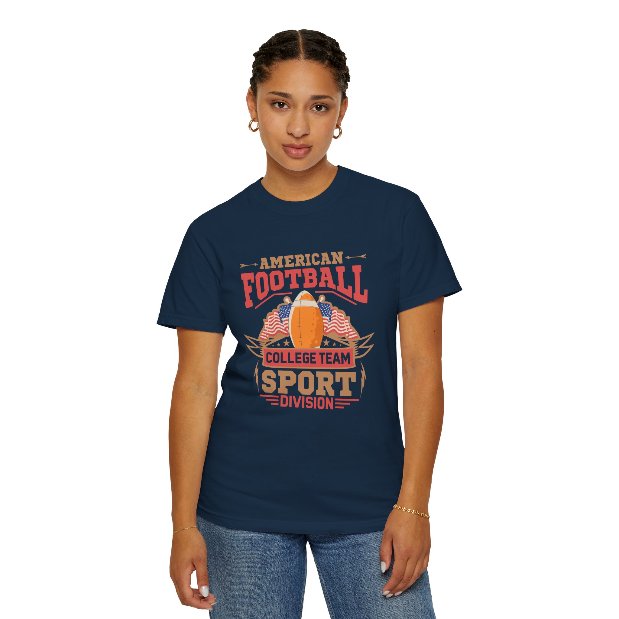 American Football College Team Unisex T-Shirt, Casual Sportswear, Game Day Shirt, Athletic Tee, Fan Apparel, Gift for Sports Lovers. - Image 29