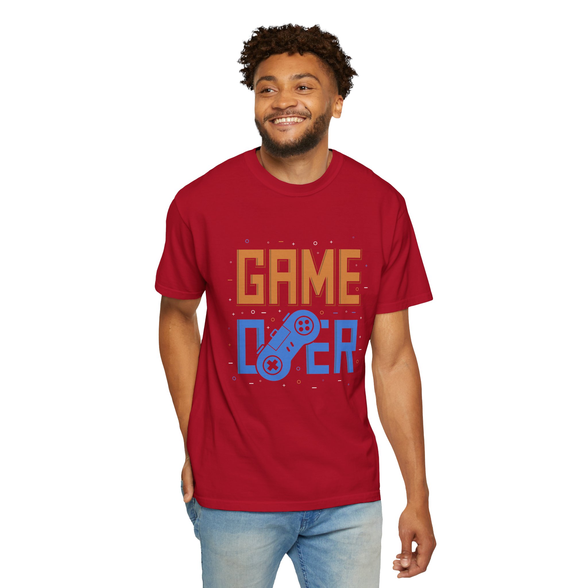 Game Over Unisex Garment-Dyed T-Shirt, Gamer Gift, PlayStation Tee, Retro Gaming Shirt, Casual Wear, Birthday Present. - Image 31