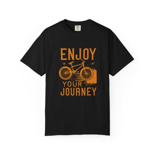 Adventure-Inspired Unisex T-Shirt, Enjoy Your Journey Tee, Cycling Gift, Travel Tee, Summer Casual Wear, Bike Lover Shirt. - Image 9