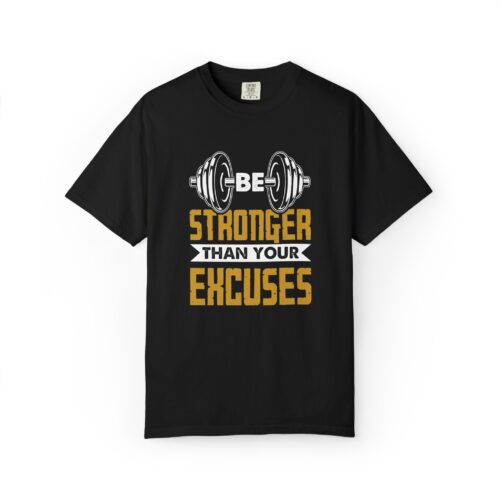 Motivational Fitness T-Shirt, Be Stronger Than Your Excuses, Workout Gear, Gym Shirt, Inspirational Apparel. - Image 17