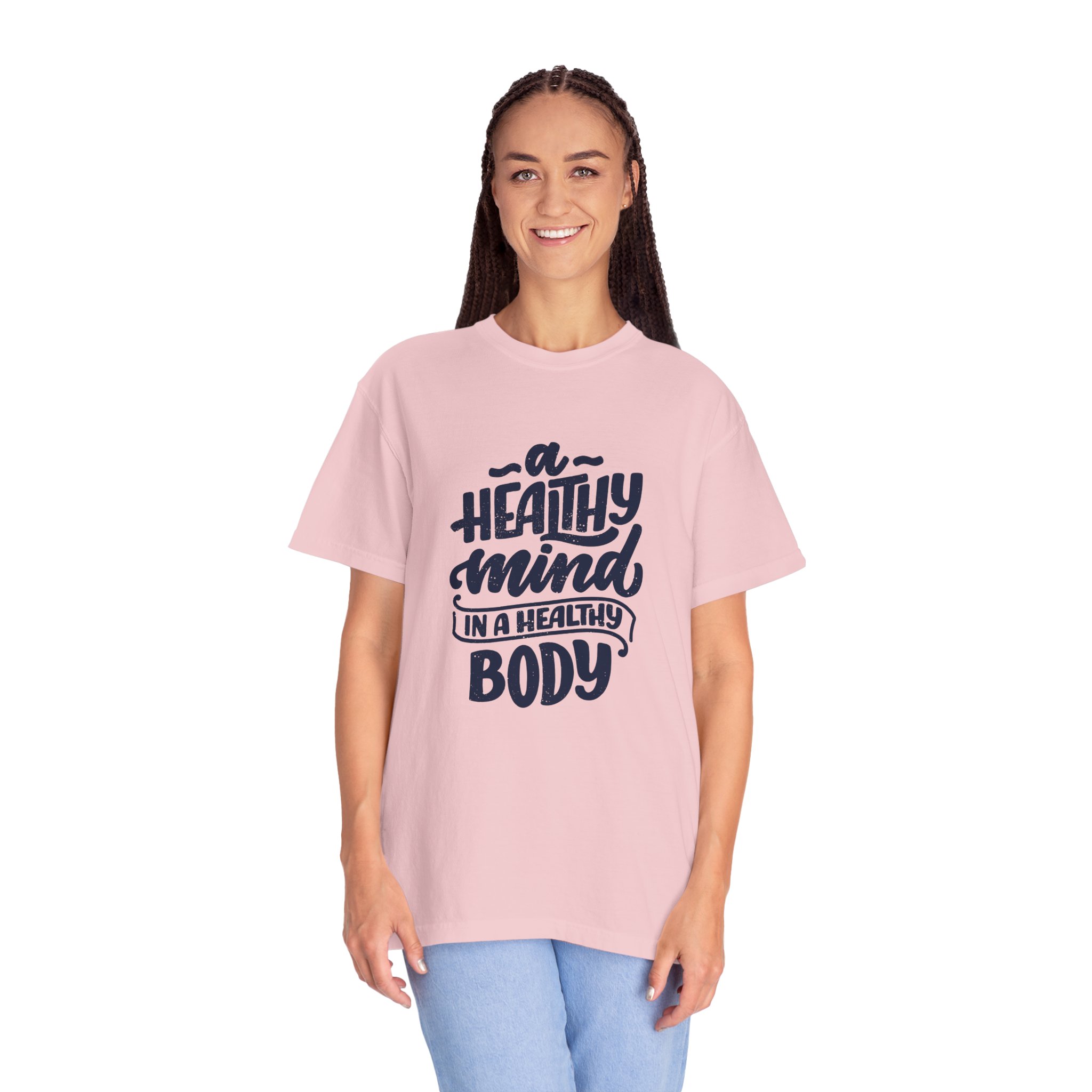 Unisex Motivational T-Shirt - "A Healthy Mind in a Healthy Body" - Fitness Apparel, Gift for Wellness Enthusiasts - Image 44