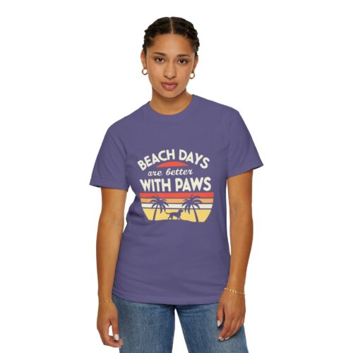 Beach Days Are Better with Paws Unisex T-Shirt | Pet Lover Gift, Summer Tee, Casual Wear, Beachwear, Dog Lover Apparel. - Image 53