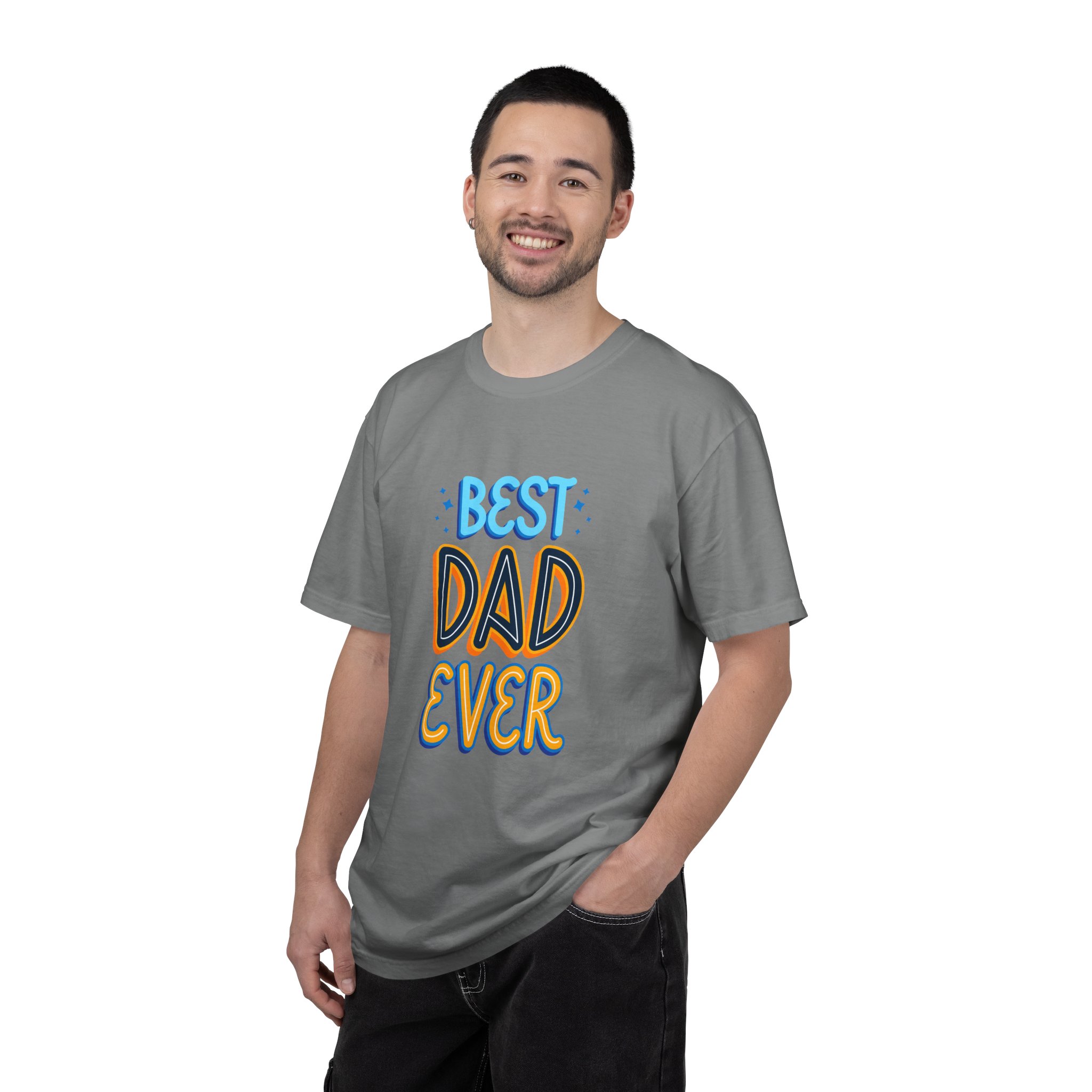 Best Dad Ever Garment-Dyed T-shirt | Perfect Gift for Father's Day, Birthdays, Dads, Casual Wear, Family Gatherings. - Image 27