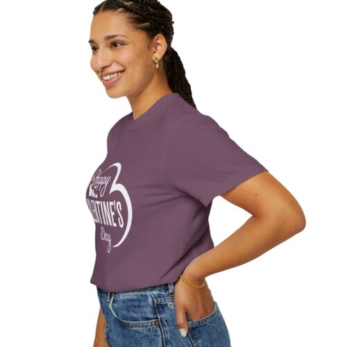 Unisex Garment-Dyed T-shirt for Valentine's Day, Cute Couple Shirt, Love-themed Tee, Perfect Gift, Holiday Apparel. - Image 30