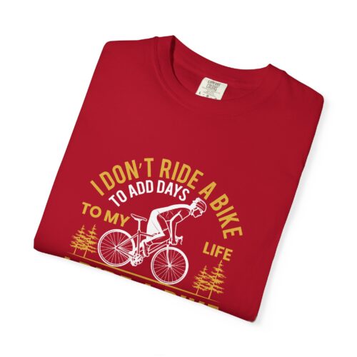 Adventure Awaits Garment-Dyed T-Shirt | Bike Lovers Gift, Outdoor Enthusiast Tee, Cycling Apparel, Unisex Casual Wear. - Image 18