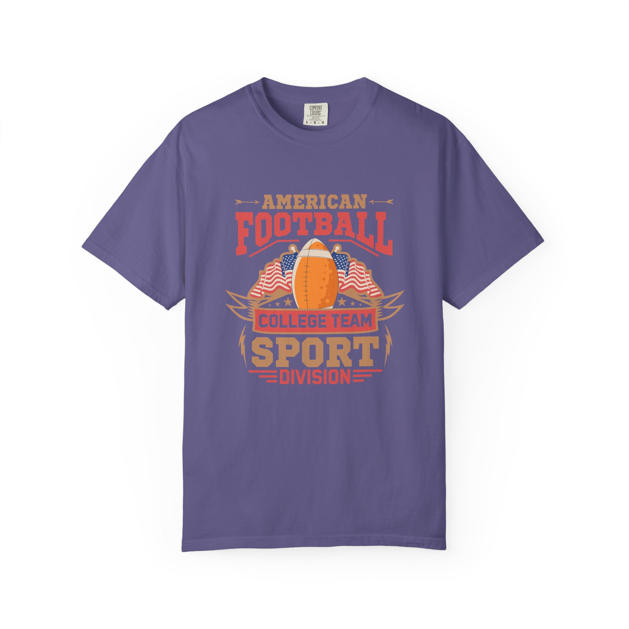 American Football College Team Unisex T-Shirt, Casual Sportswear, Game Day Shirt, Athletic Tee, Fan Apparel, Gift for Sports Lovers. - Image 33