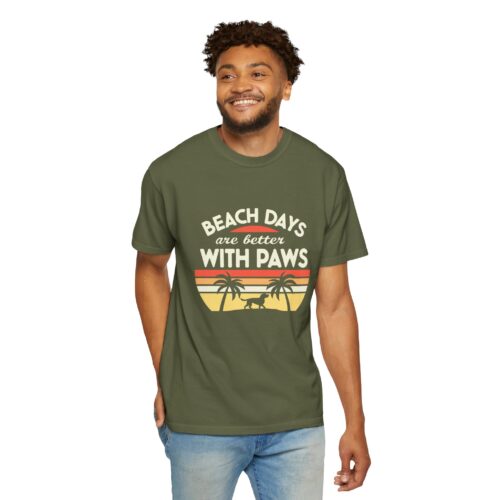 Beach Days Are Better with Paws Unisex T-Shirt | Pet Lover Gift, Summer Tee, Casual Wear, Beachwear, Dog Lover Apparel. - Image 39