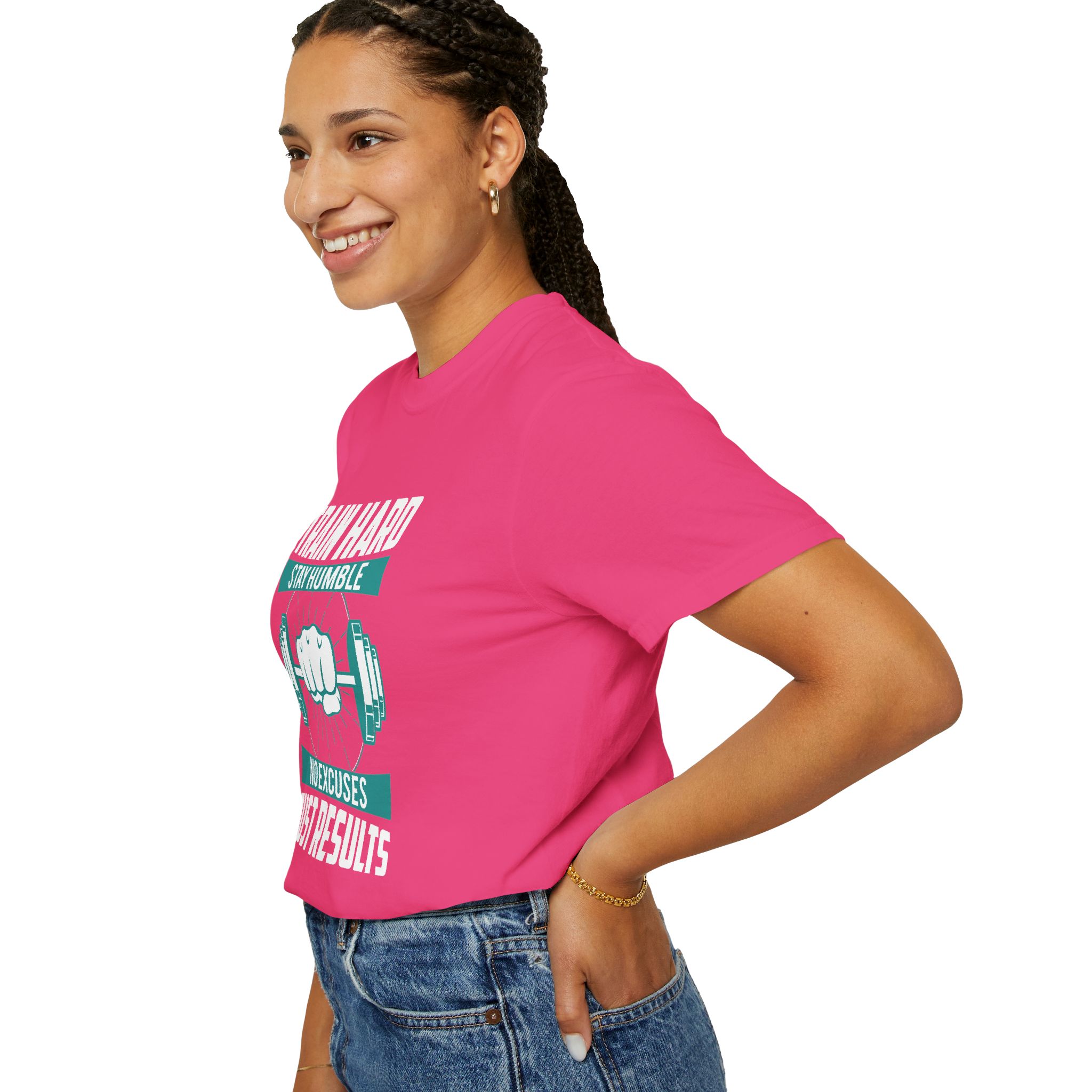 Gym Motivation T-Shirt - Train Hard Stay Humble Design, Fitness Apparel, Athleisure Wear, Workout Gear, Gift for Gym Lovers. - Image 38