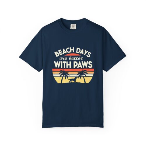 Beach Days Are Better with Paws Unisex T-Shirt | Pet Lover Gift, Summer Tee, Casual Wear, Beachwear, Dog Lover Apparel. - Image 41