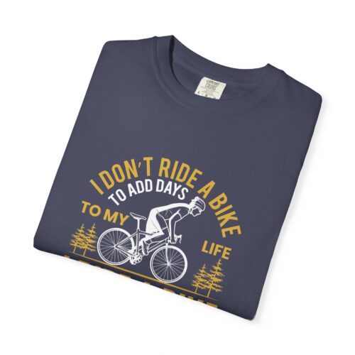 Adventure Awaits Garment-Dyed T-Shirt | Bike Lovers Gift, Outdoor Enthusiast Tee, Cycling Apparel, Unisex Casual Wear. - Image 26