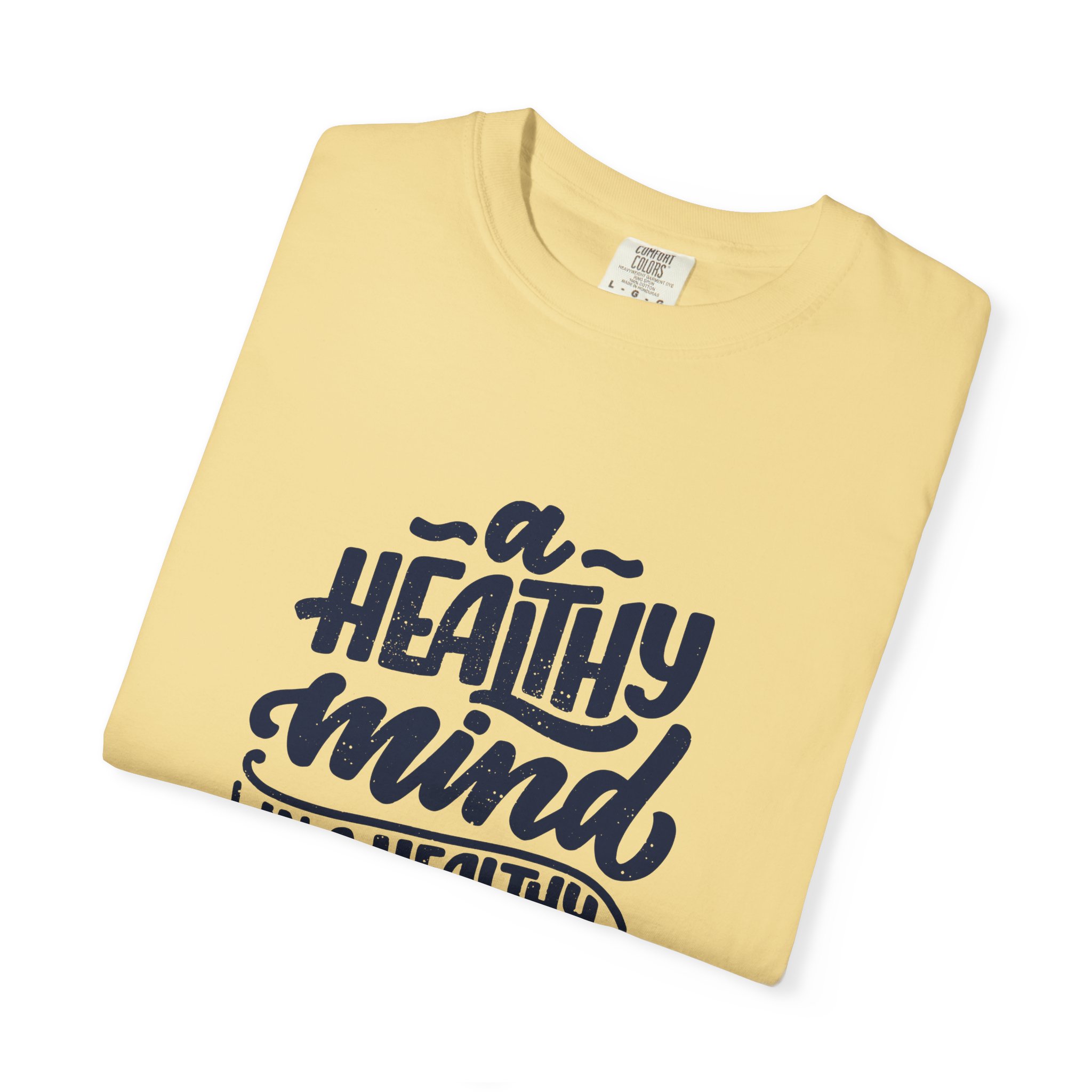 Unisex Motivational T-Shirt - "A Healthy Mind in a Healthy Body" - Fitness Apparel, Gift for Wellness Enthusiasts - Image 2