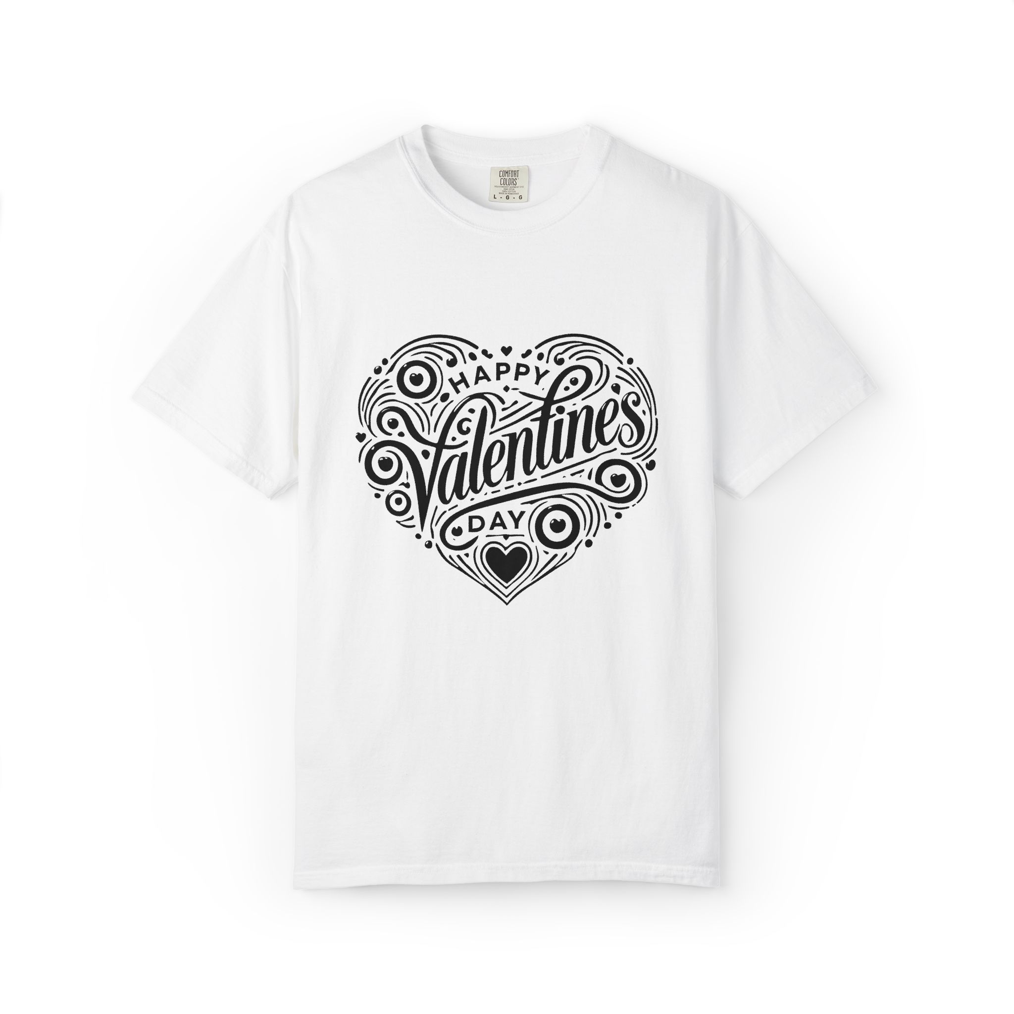Valentine's Day Heart T-Shirt, Unisex Gift for Couples, Cute Love Tee, Casual Wear, Romantic Apparel. - Image 9