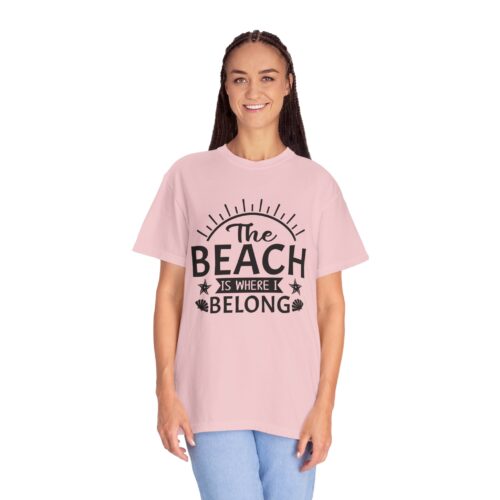 Beach Lover's Unisex T-Shirt, Summer Vibes Shirt, Casual Beachwear, Vacation Tee, Gift for Beach Enthusiasts, Coastal Celebration Apparel. - Image 4