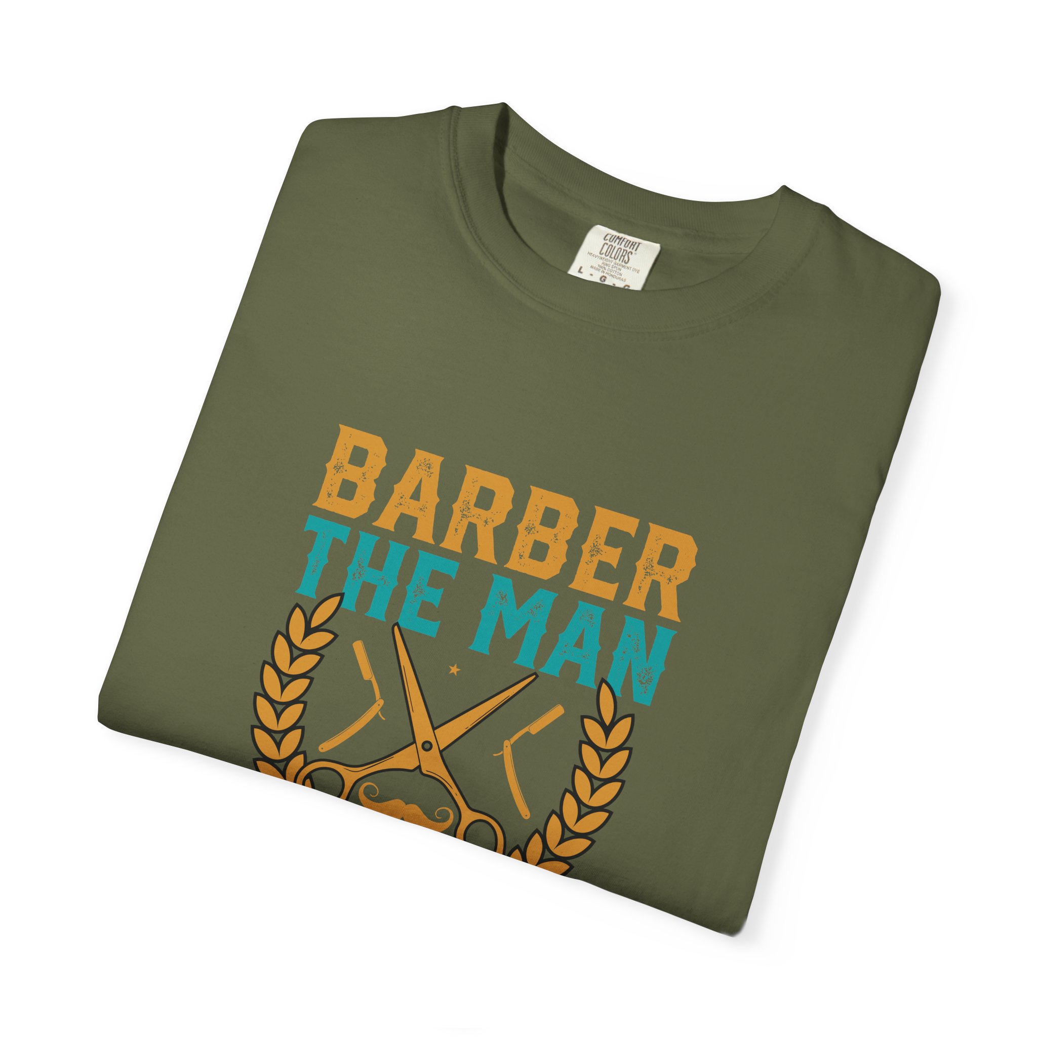 Barber Legend T-Shirt: Unisex Garment-Dyed Tee for Barbers, Father's Day Gift, Casual Wear, Barber Shop Apparel, Unique Gift Idea. - Image 10