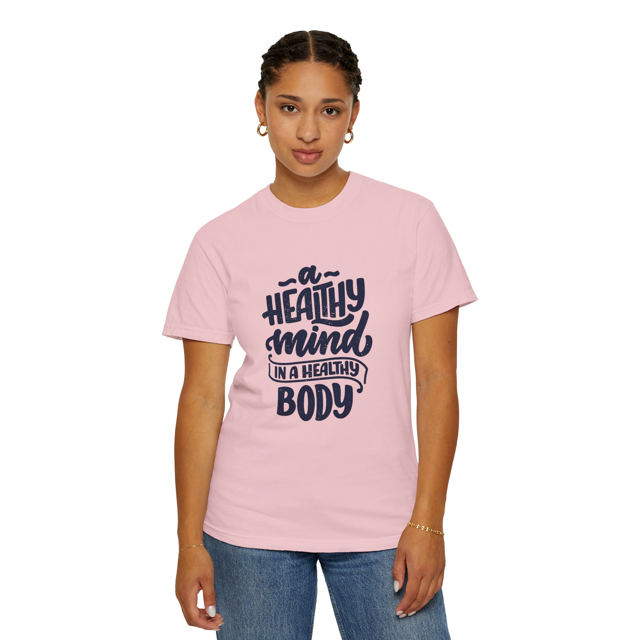 Unisex Motivational T-Shirt - "A Healthy Mind in a Healthy Body" - Fitness Apparel, Gift for Wellness Enthusiasts - Image 45