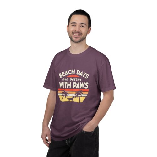 Beach Days Are Better with Paws Unisex T-Shirt | Pet Lover Gift, Summer Tee, Casual Wear, Beachwear, Dog Lover Apparel. - Image 11