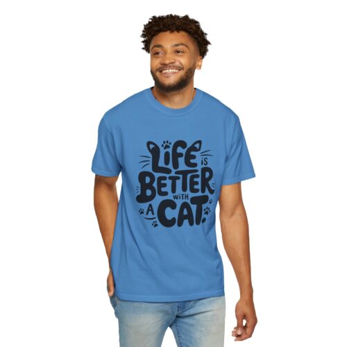 Life is Better with a Cat Unisex Tee, Cat Lover Gift, Animal T-Shirt, Cute Cat Shirt, Casual Wear for Cat Moms, Fun Pet Apparel. - Image 39