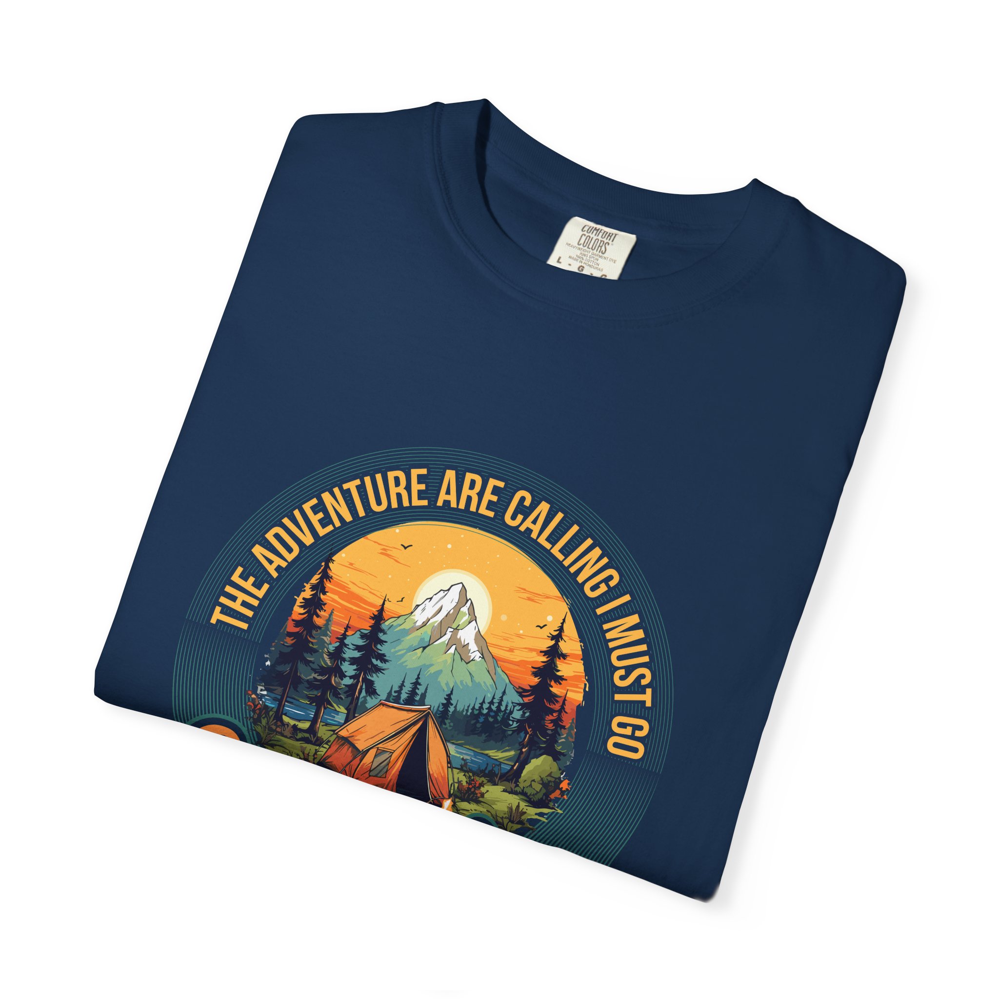 Adventure Camping T-Shirt, Unisex Garment-Dyed Tee, Camping Lovers Gift, Outdoor Adventure Shirt, Nature Graphic Tee. - Image 18