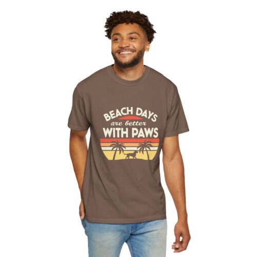 Beach Days Are Better with Paws Unisex T-Shirt | Pet Lover Gift, Summer Tee, Casual Wear, Beachwear, Dog Lover Apparel. - Image 31