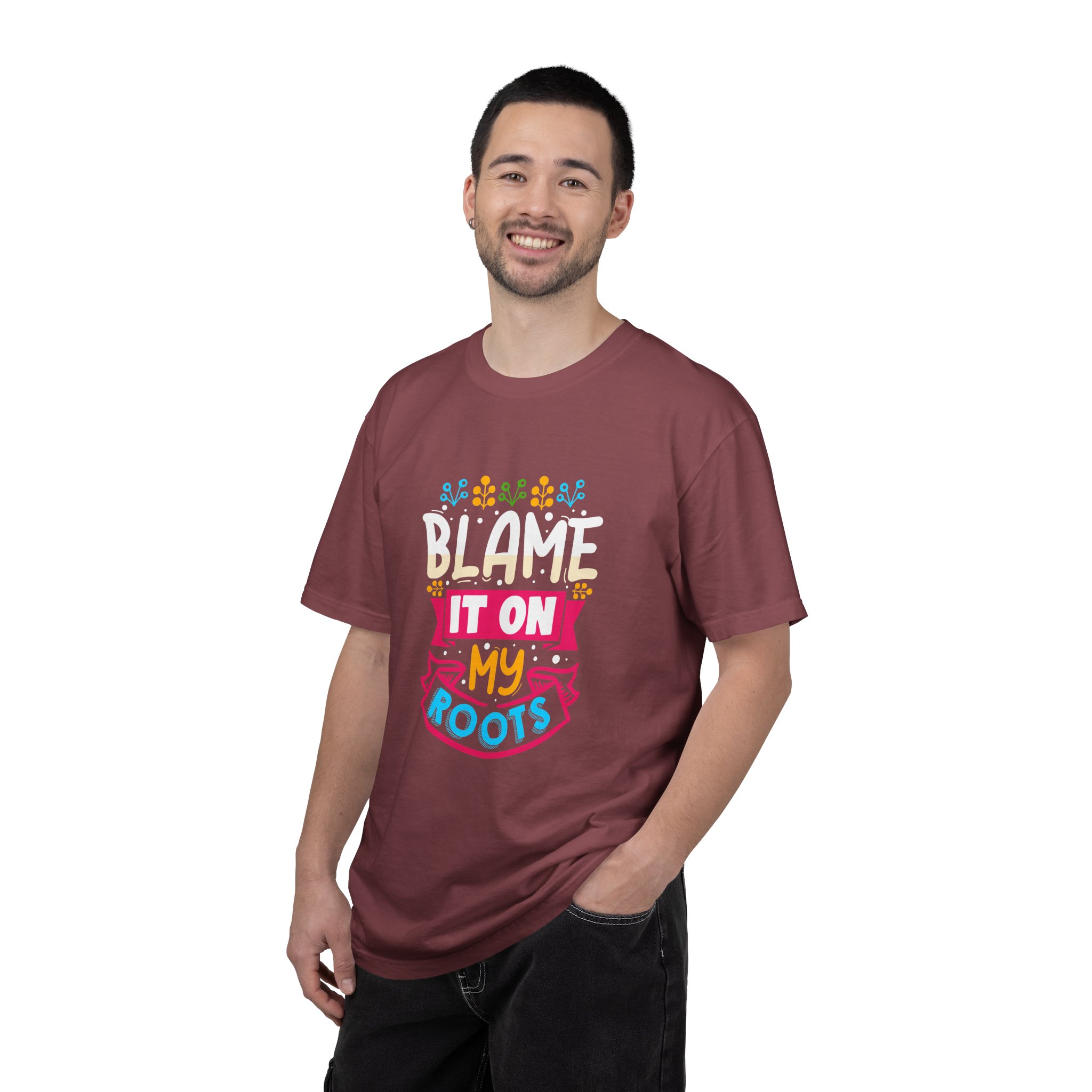 Colorful 'Blame It On My Roots' Unisex Garment-Dyed T-Shirt, Fun Gift for Birthdays, Family Gatherings. - Image 51