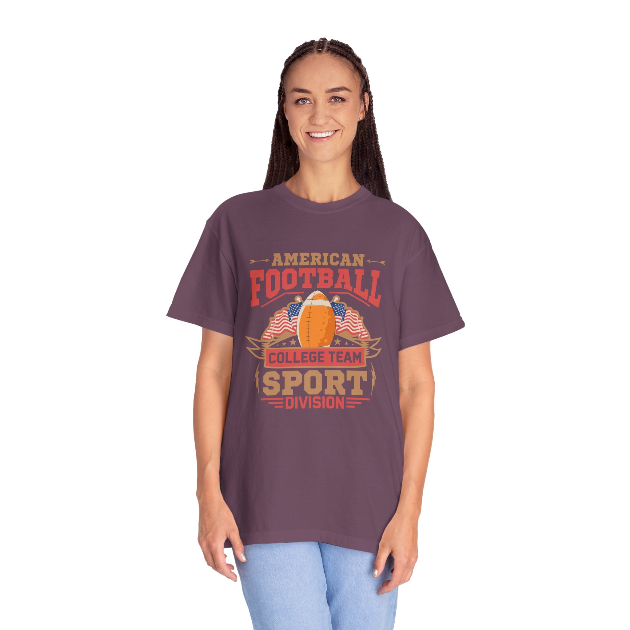 American Football College Team Unisex T-Shirt, Casual Sportswear, Game Day Shirt, Athletic Tee, Fan Apparel, Gift for Sports Lovers. - Image 20
