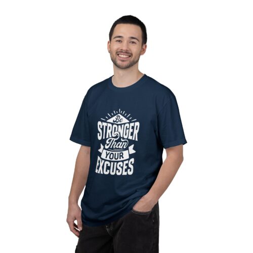Motivational T-Shirt: Be Stronger Than Your Excuses, Workout Tee, Inspirational Apparel, Gift for Fitness Enthusiasts, Casual Wear. - Image 35