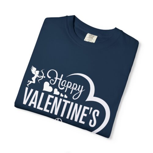 Unisex Garment-Dyed T-shirt for Valentine's Day, Cute Couple Shirt, Love-themed Tee, Perfect Gift, Holiday Apparel. - Image 34