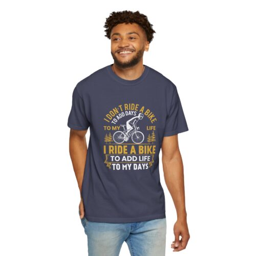 Adventure Awaits Garment-Dyed T-Shirt | Bike Lovers Gift, Outdoor Enthusiast Tee, Cycling Apparel, Unisex Casual Wear. - Image 31