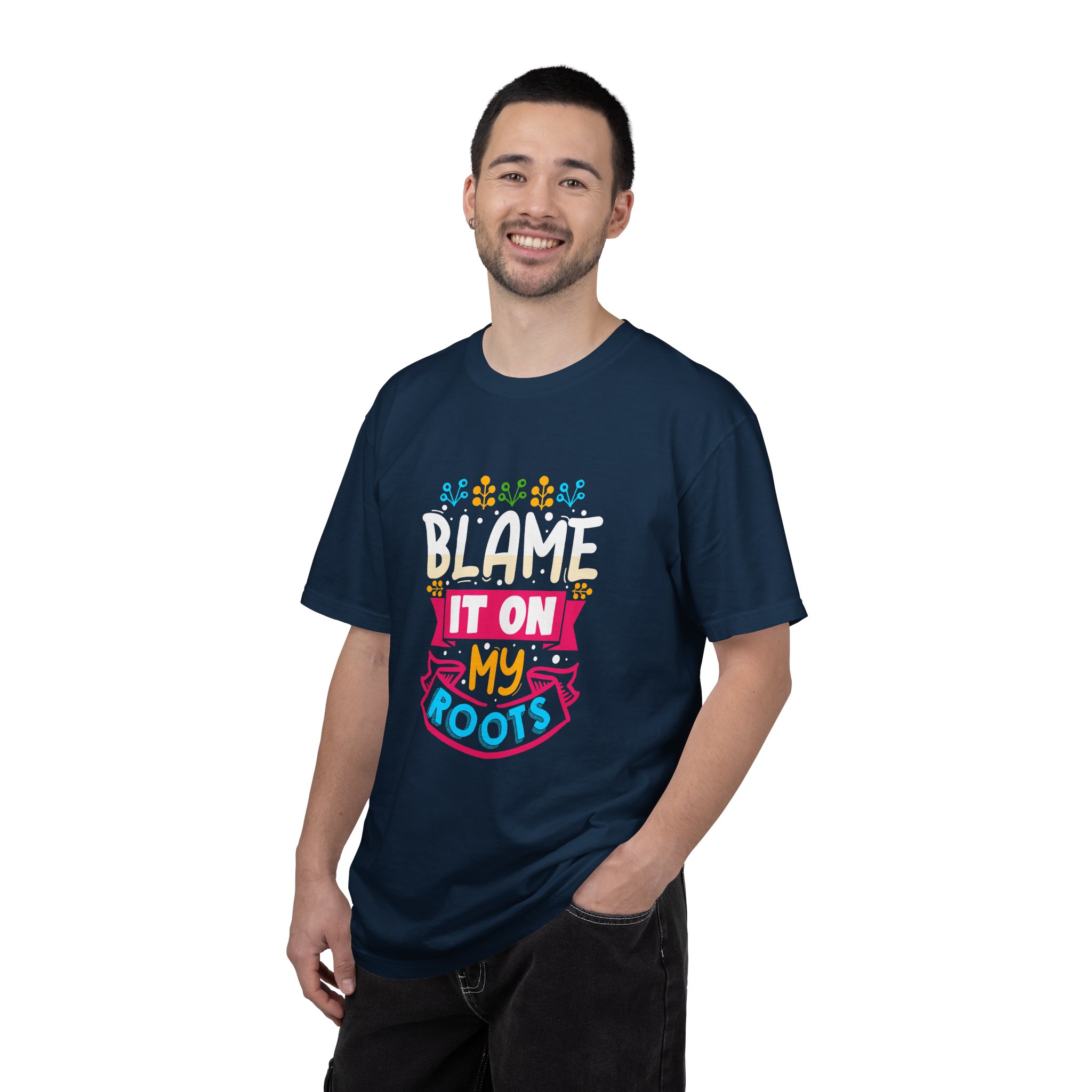 Colorful 'Blame It On My Roots' Unisex Garment-Dyed T-Shirt, Fun Gift for Birthdays, Family Gatherings. - Image 35