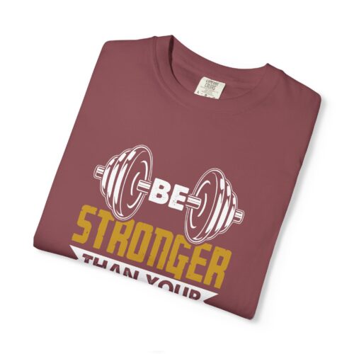 Motivational Fitness T-Shirt, Be Stronger Than Your Excuses, Workout Gear, Gym Shirt, Inspirational Apparel. - Image 10