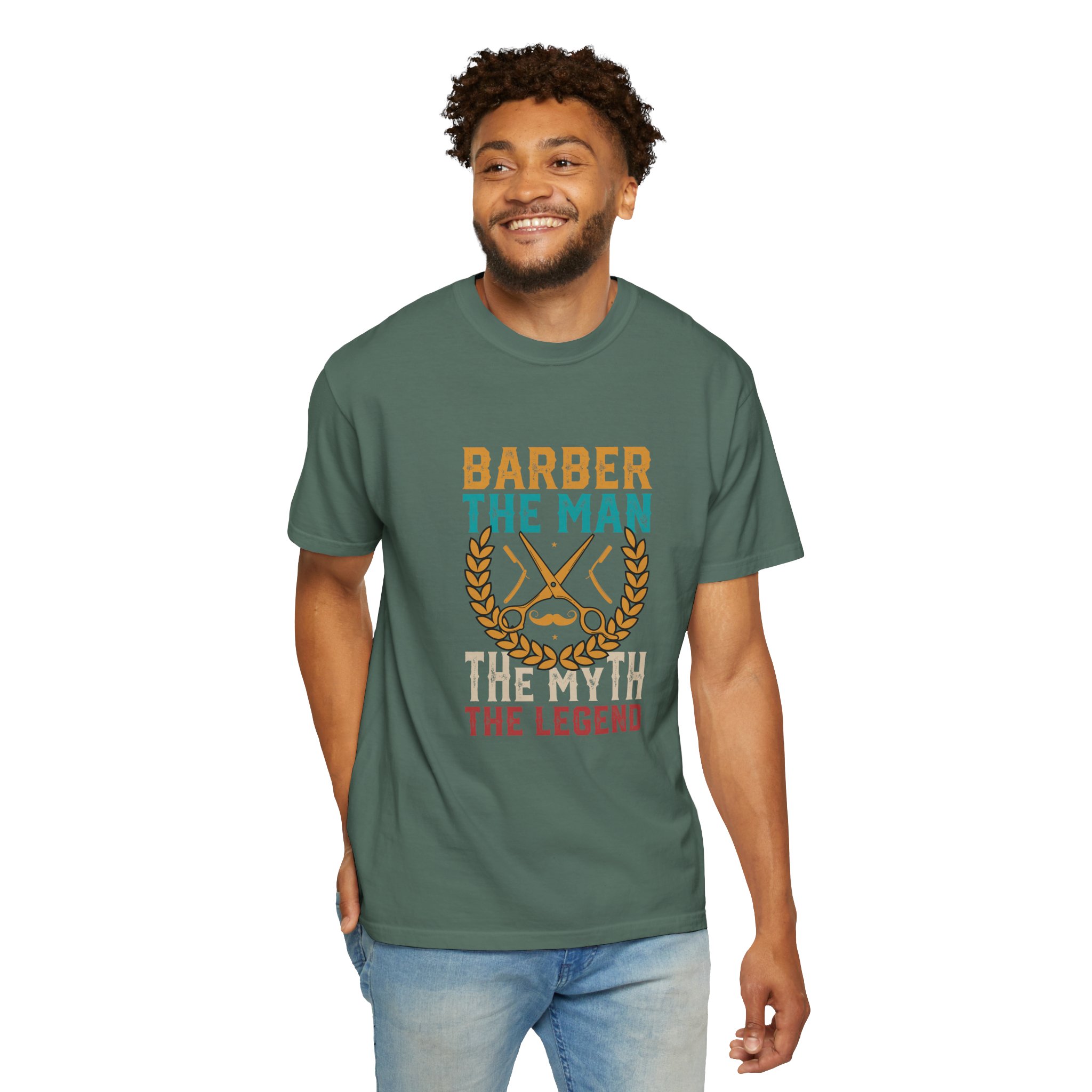 Barber Legend T-Shirt: Unisex Garment-Dyed Tee for Barbers, Father's Day Gift, Casual Wear, Barber Shop Apparel, Unique Gift Idea. - Image 23
