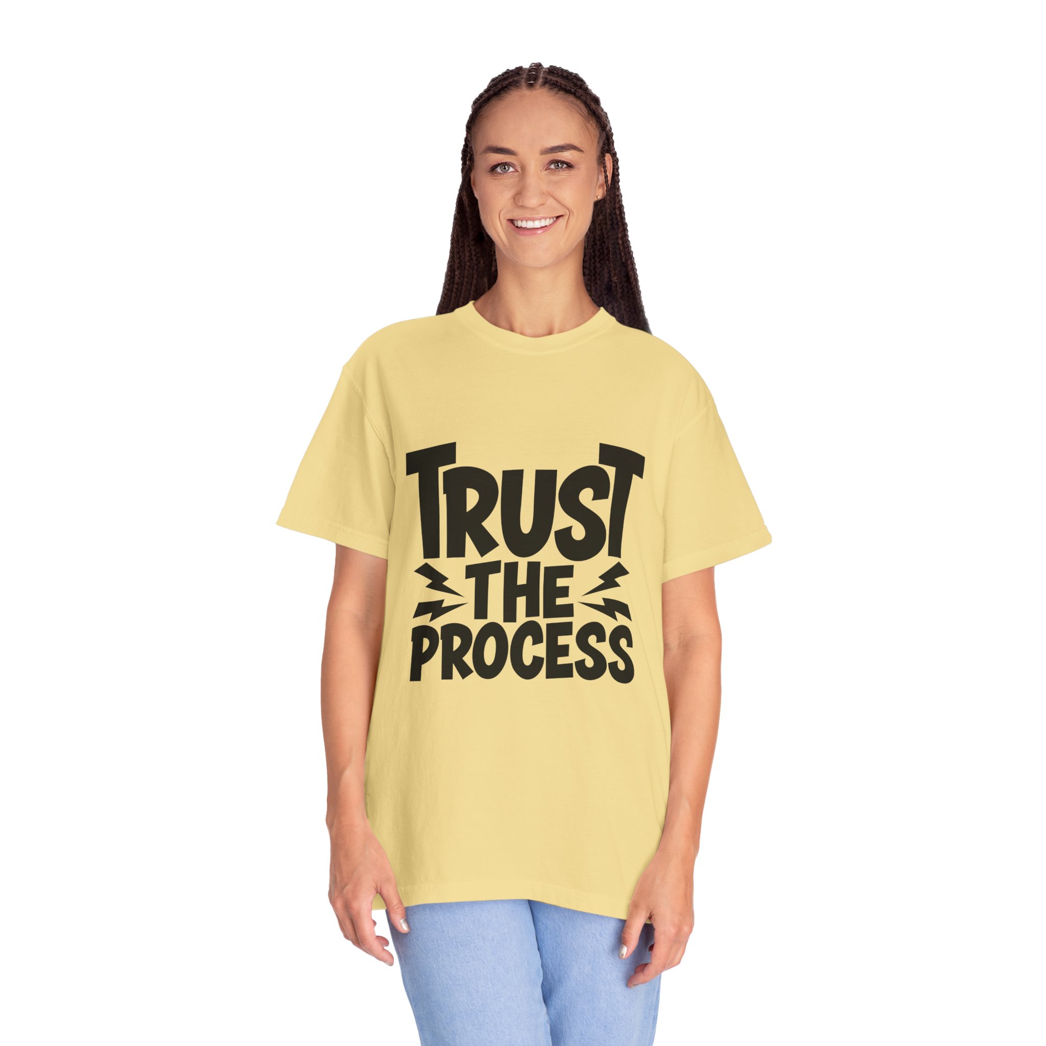 Trust the Process Unisex Garment-Dyed T-shirt, Motivational Tee, Casual Wear, Inspiring Shirt, Everyday Style. - Image 12