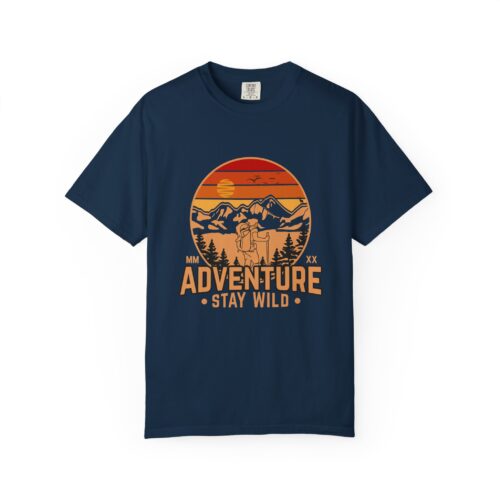 Adventure Graphic T-Shirt | Stay Wild Tee for Nature Lovers | Unisex Casual Wear, Camping Gift, Outdoor Enthusiast Apparel. - Image 1