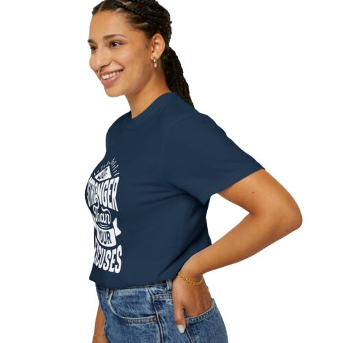 Motivational T-Shirt: Be Stronger Than Your Excuses, Workout Tee, Inspirational Apparel, Gift for Fitness Enthusiasts, Casual Wear. - Image 38