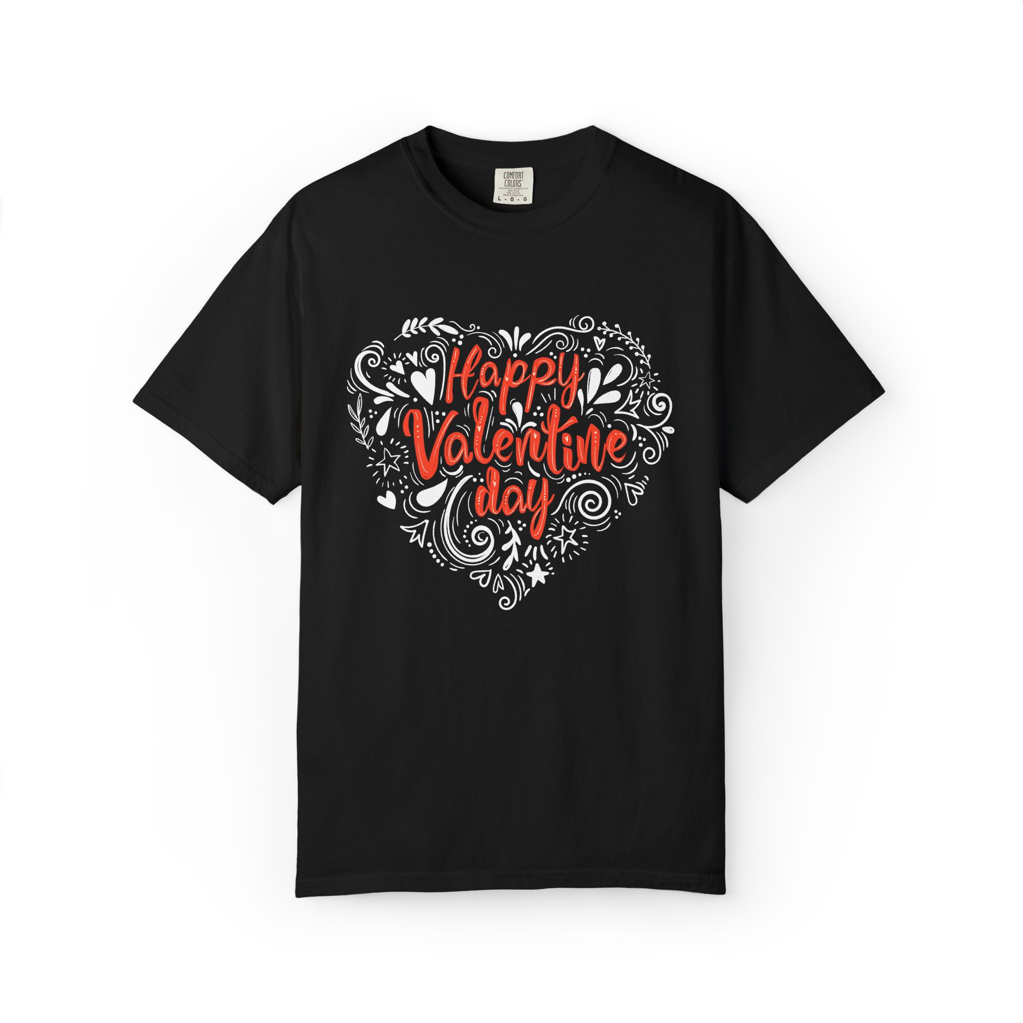 Happy Valentine's Day Unisex Garment-Dyed T-shirt, Love Shirt, Heart T-shirt, Couple's Gift, Cute Valentine's Tee, Casual Wear. - Image 9
