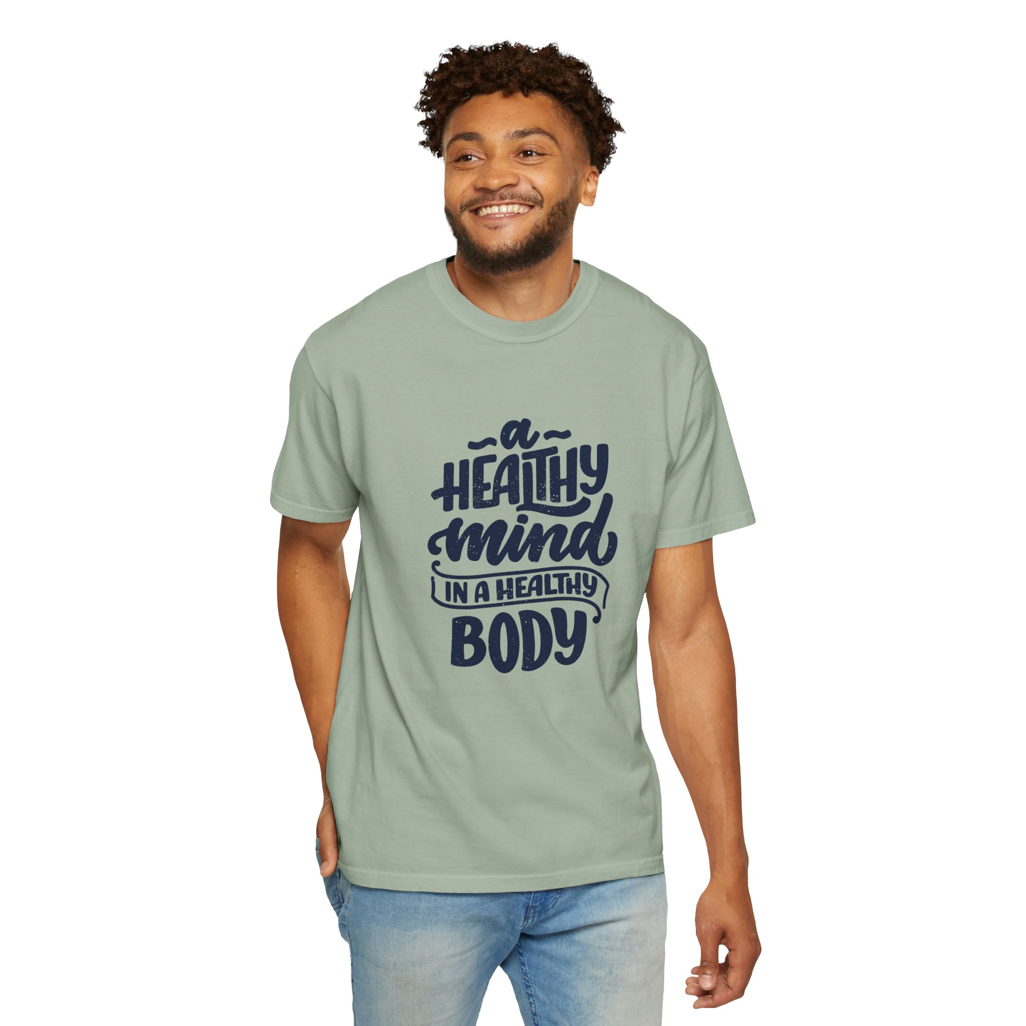 Unisex Motivational T-Shirt - "A Healthy Mind in a Healthy Body" - Fitness Apparel, Gift for Wellness Enthusiasts - Image 39