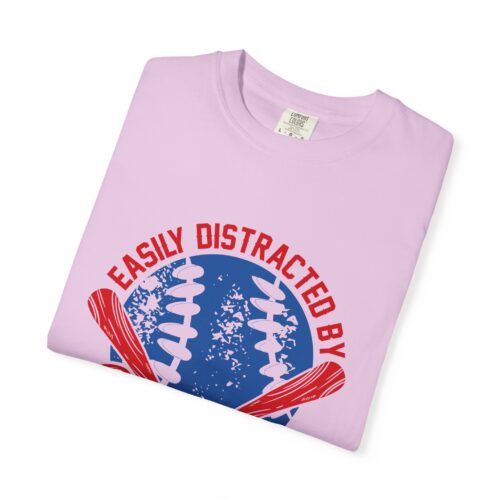 Unisex Baseball T-Shirt - Easily Distracted by Baseball, Sporty Tee, Gift for Baseball Lovers, Summer Wear, Casual Apparel. - Image 34