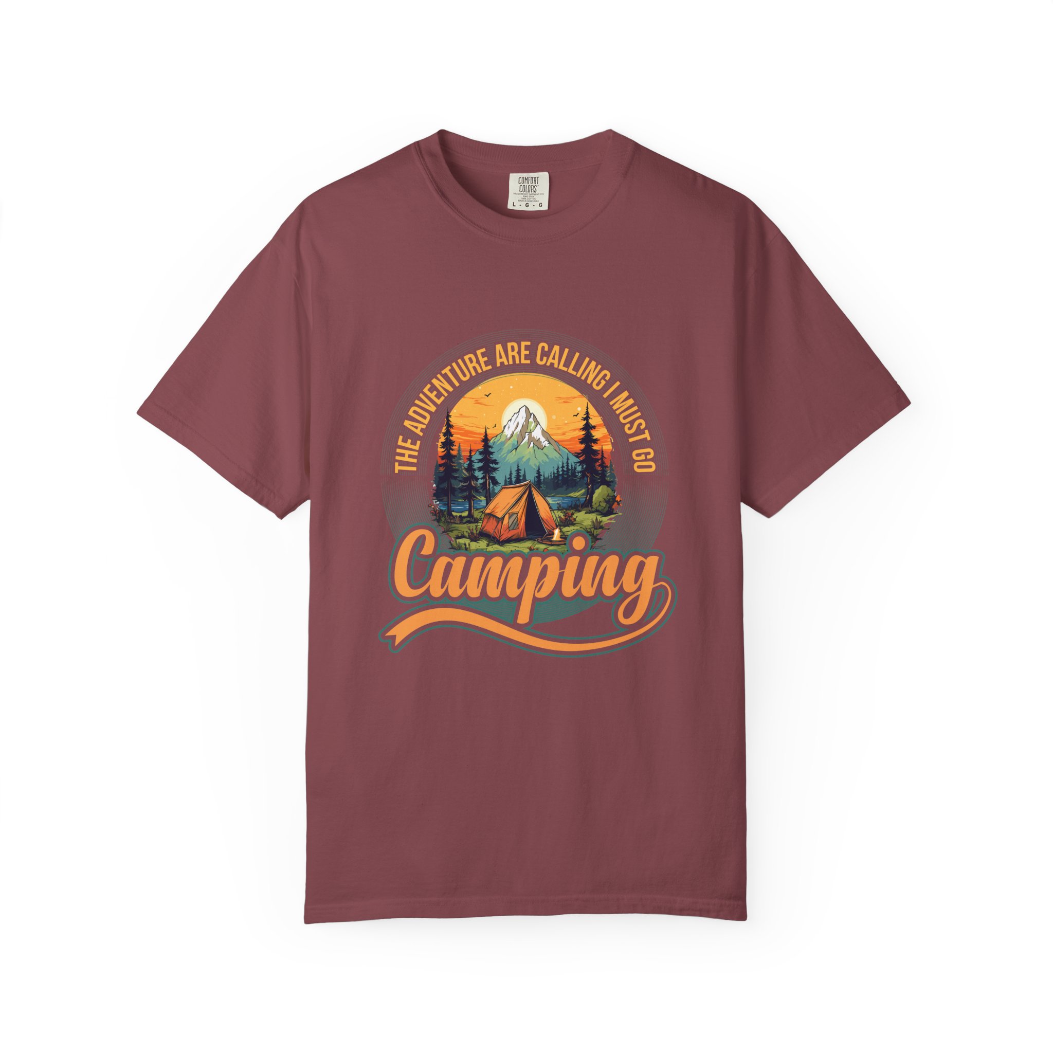 Adventure Camping T-Shirt, Unisex Garment-Dyed Tee, Camping Lovers Gift, Outdoor Adventure Shirt, Nature Graphic Tee. - Image 25